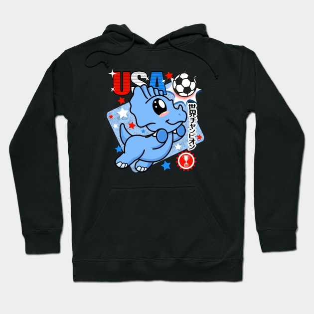 USA Women's World Soccer Champs Hoodie by PalmGallery